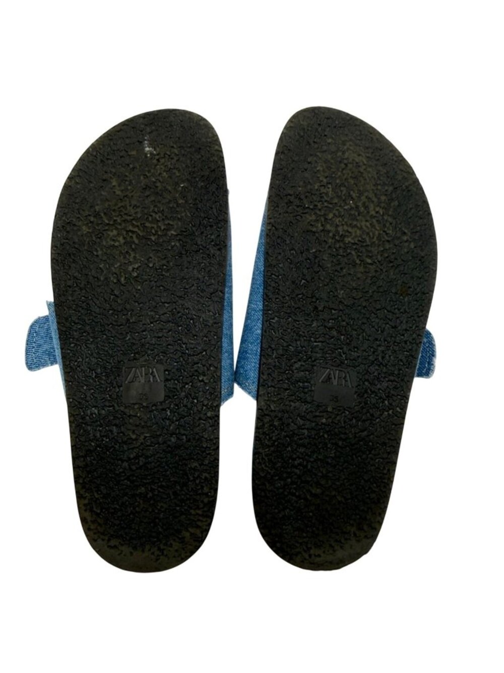 Zara Denim Sandals NWOT - Size 36/6 - Picture 3 of 6
